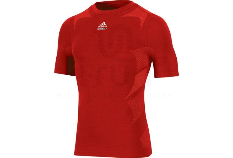 adidas TechFit MC rouge homme pas cher P 92365