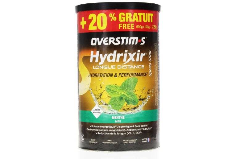 OVERSTIMS Hydrixir Longue Distance 600g + 20% gratuit - Menthe 