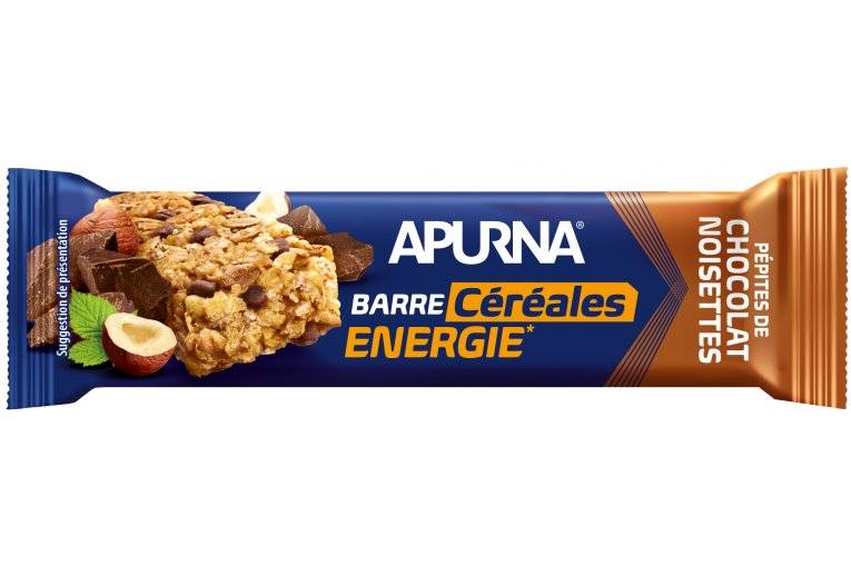 Apurna Barre nergtique - Ppites de chocolat/Noisettes 
