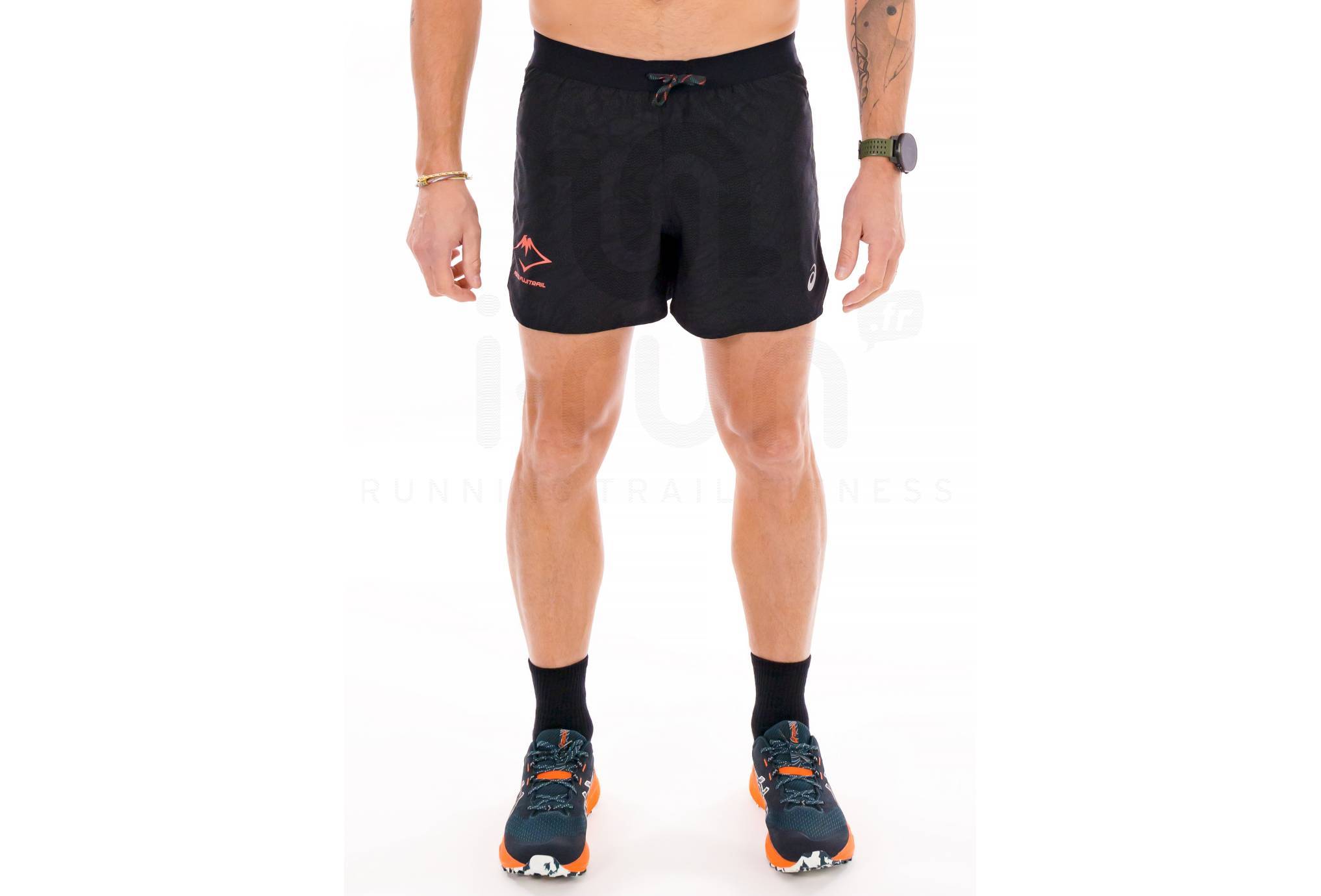 Short Sport Homme Aomig - Séchage Rapide, Poches Zippées - Pour Course, Fitness - Noir
