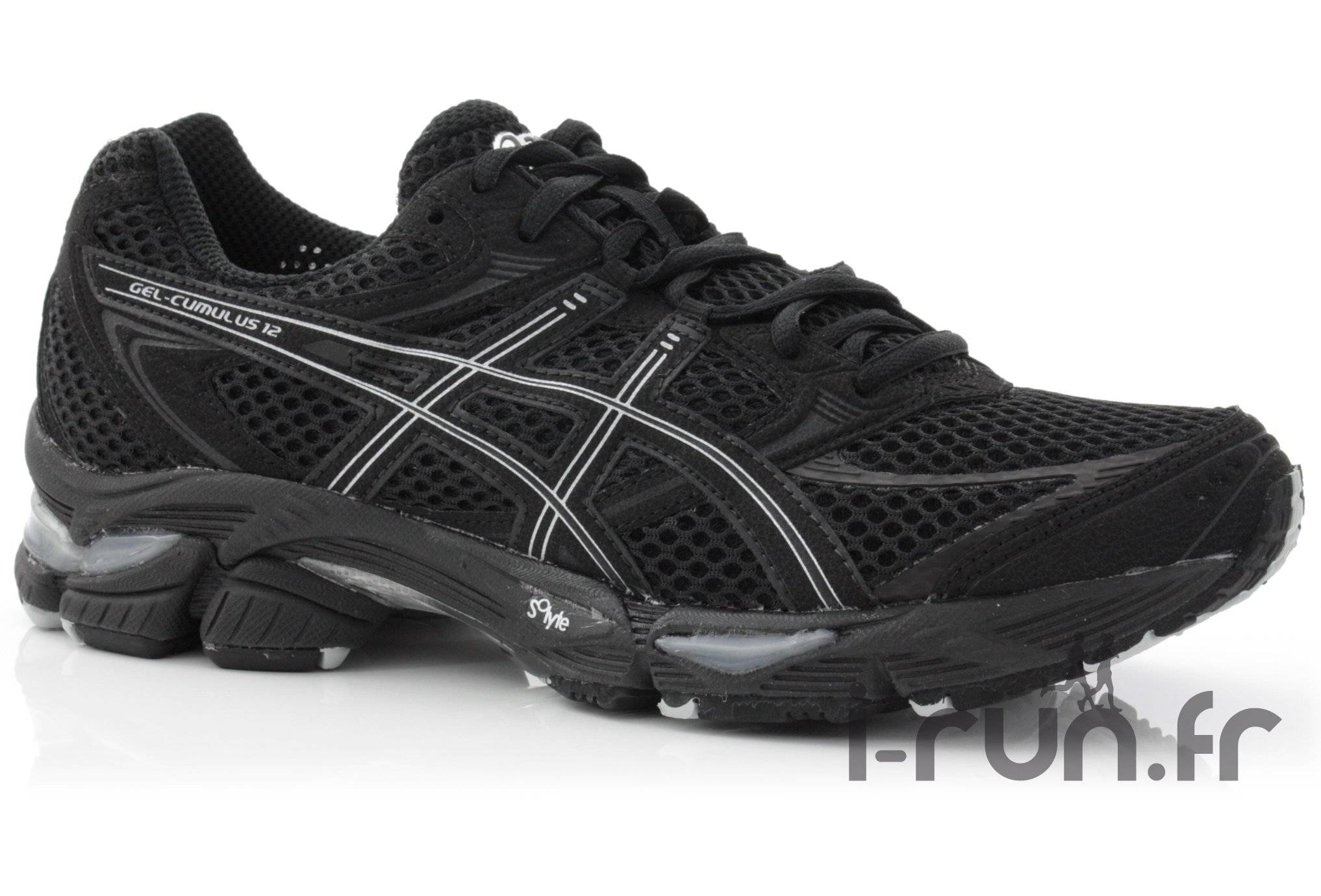 Asics Gel Cumulus 12 Black series homme pas cher T0A1N 9099 NOIR