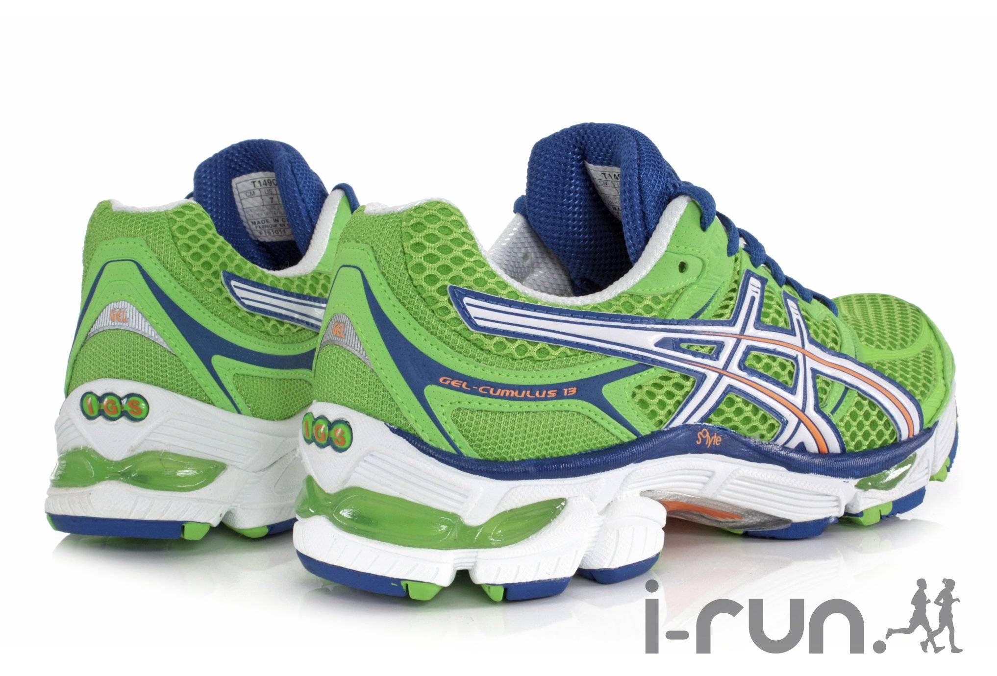 Asics gel cumulus shop 13 homme verte