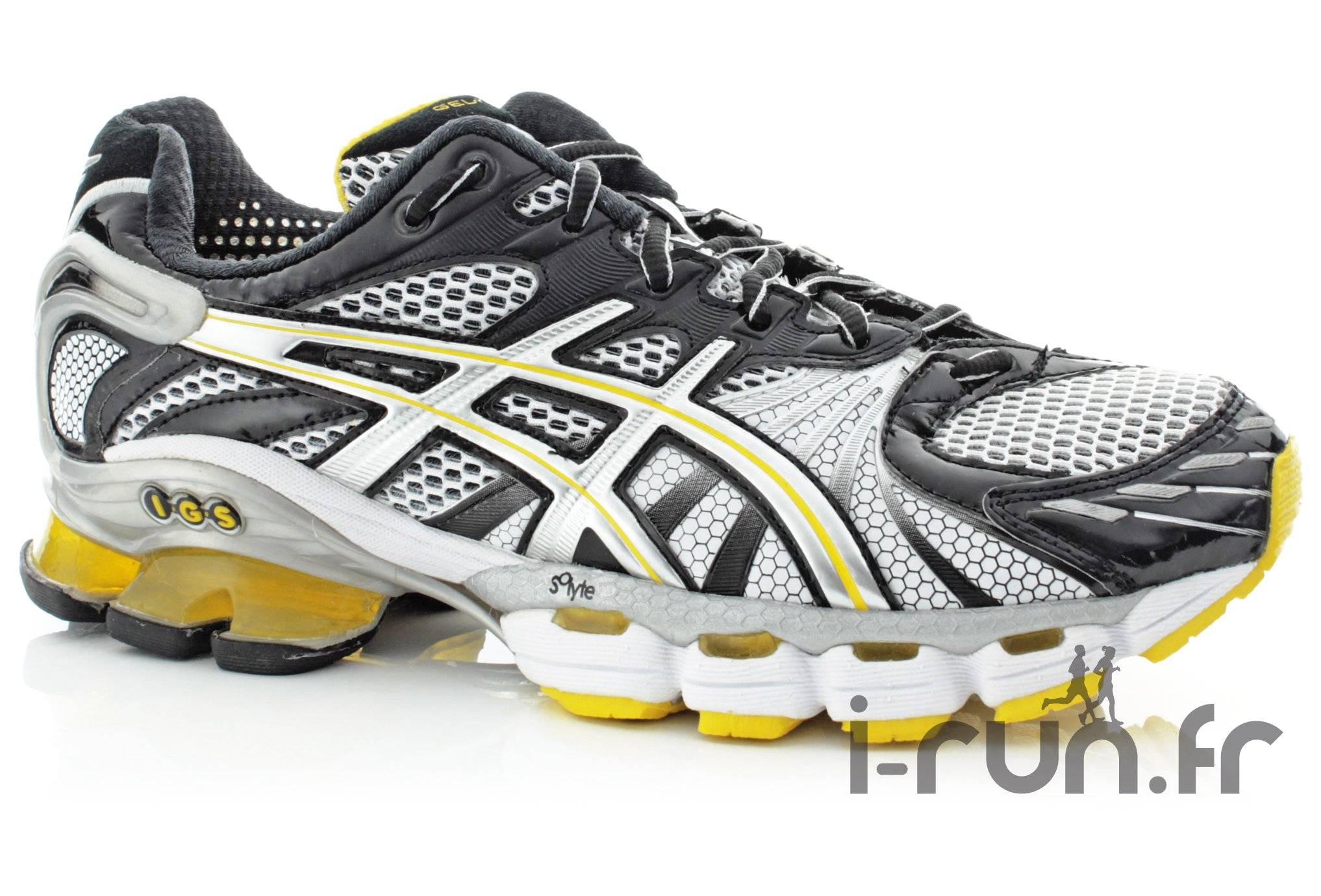 Asics Gel Kinsei 3 homme pas cher T937N 9093 Grise Jaune