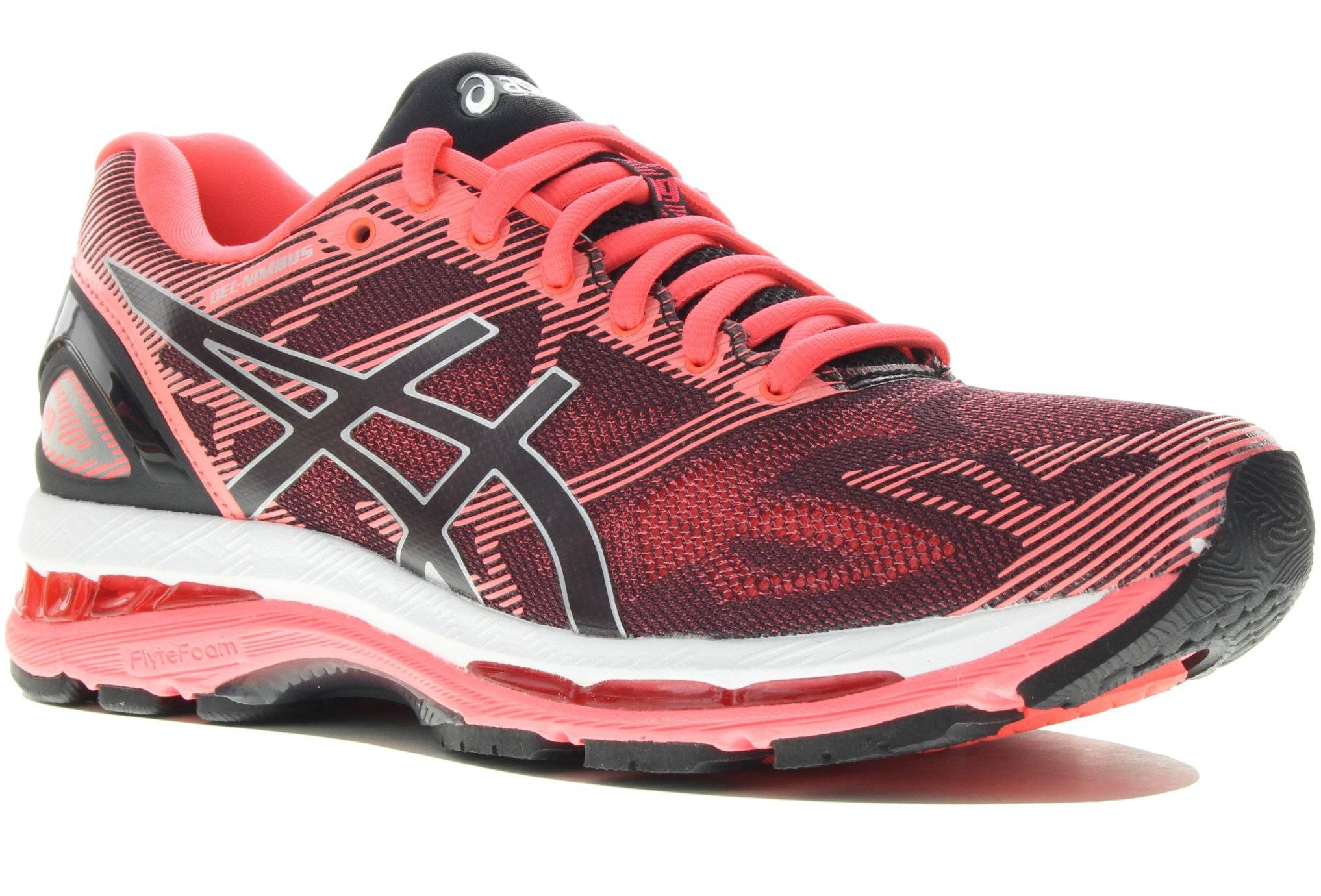 Asics gel nimbus 19 femme best sale bordeaux