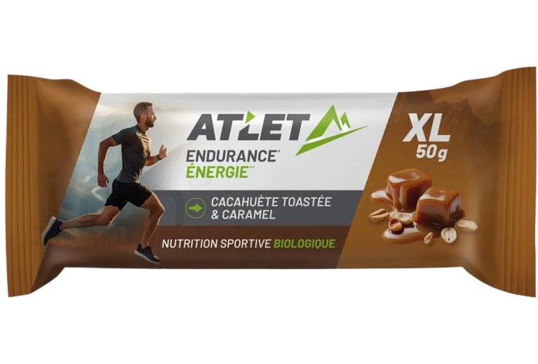 Atlet Barre nergtique Biologique 50 g Cacahute toaste et Caramel