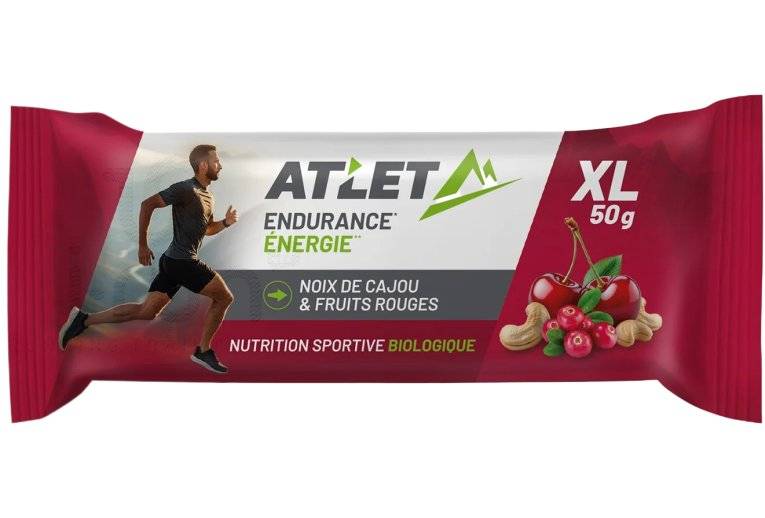 Atlet Barre nergtique Biologique 50 g Noix de cajou et Fruits rouges