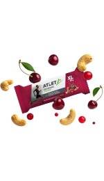 Atlet Barre nergtique Biologique 50 g Noix de cajou et Fruits rouges