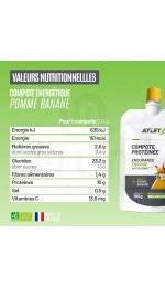 Atlet Compote prot�in�e Bio Pomme Banane