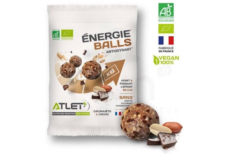 Atlet �nergie Balls Bio - Cacahu�te et cacao 