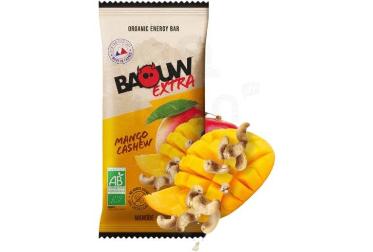Baouw Barre nergtique bio Extra Mangue - Cajou