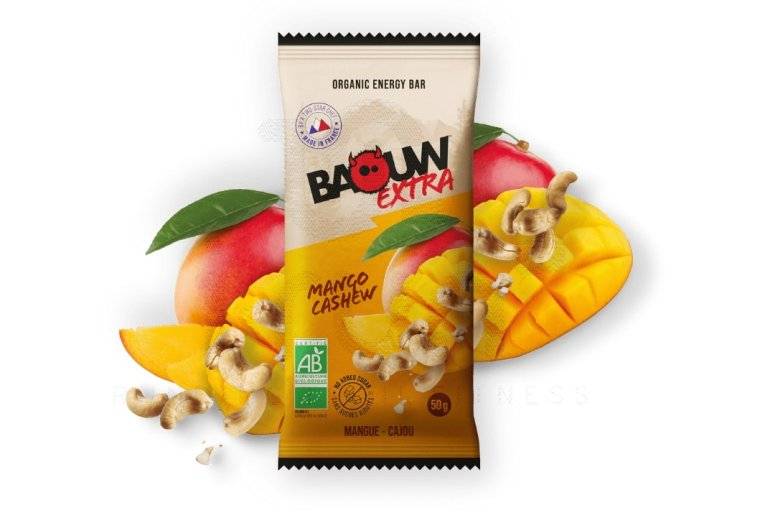 Baouw Barre nergtique bio Extra Mangue - Cajou