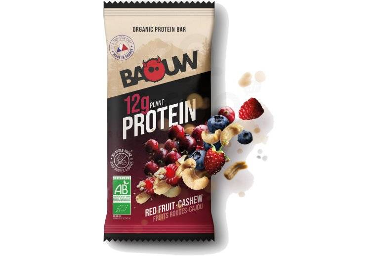 Baouw Barre protine bio fruits rouges cajou