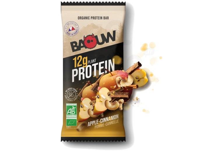 Baouw Barre protine bio pomme cannelle