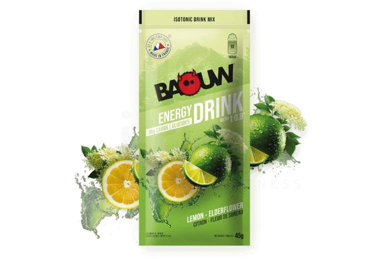 Baouw Boisson isotonique Citron - Fleur de sureau 45 g
