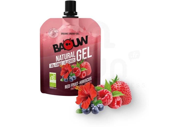 Baouw Gel naturel bio - Fruits rouges - Hibiscus 