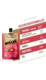 Baouw Pure nutritionnelle bio - Framboise - Fraise - Basilic