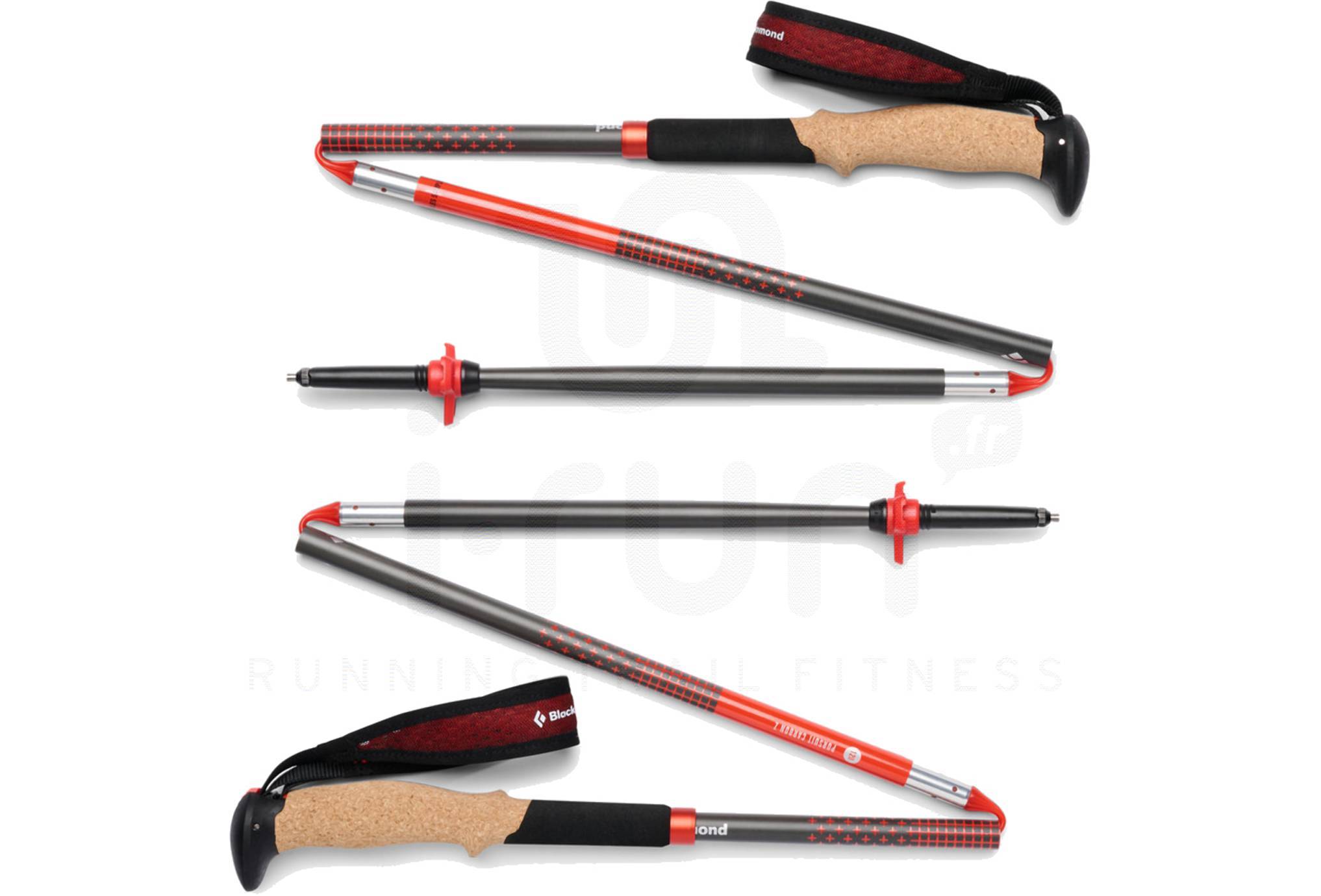 Bâtons De Trekking Black Diamond Distance Carbon Z - Ultra Légers En Fibre De Carbone, Longueur Fixe 105 Cm, Ciel Désert - 4