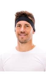 Buff Coolnet UV+ Slim Headband R-Solid Black