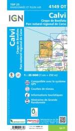 Carte IGN Calvi 4149OT