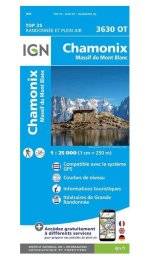 Carte IGN Chamonix-Mont-Blanc 3630OT