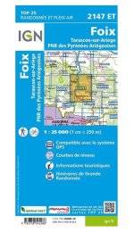 Carte IGN Foix 2147ET