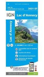 Carte IGN Lac d'Annecy 3431OT