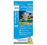 Carte IGN Les Deux Alpes 3336ET