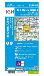 Carte IGN Les Deux Alpes 3336ET