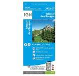 Carte IGN Massif des Bauges 3432OT