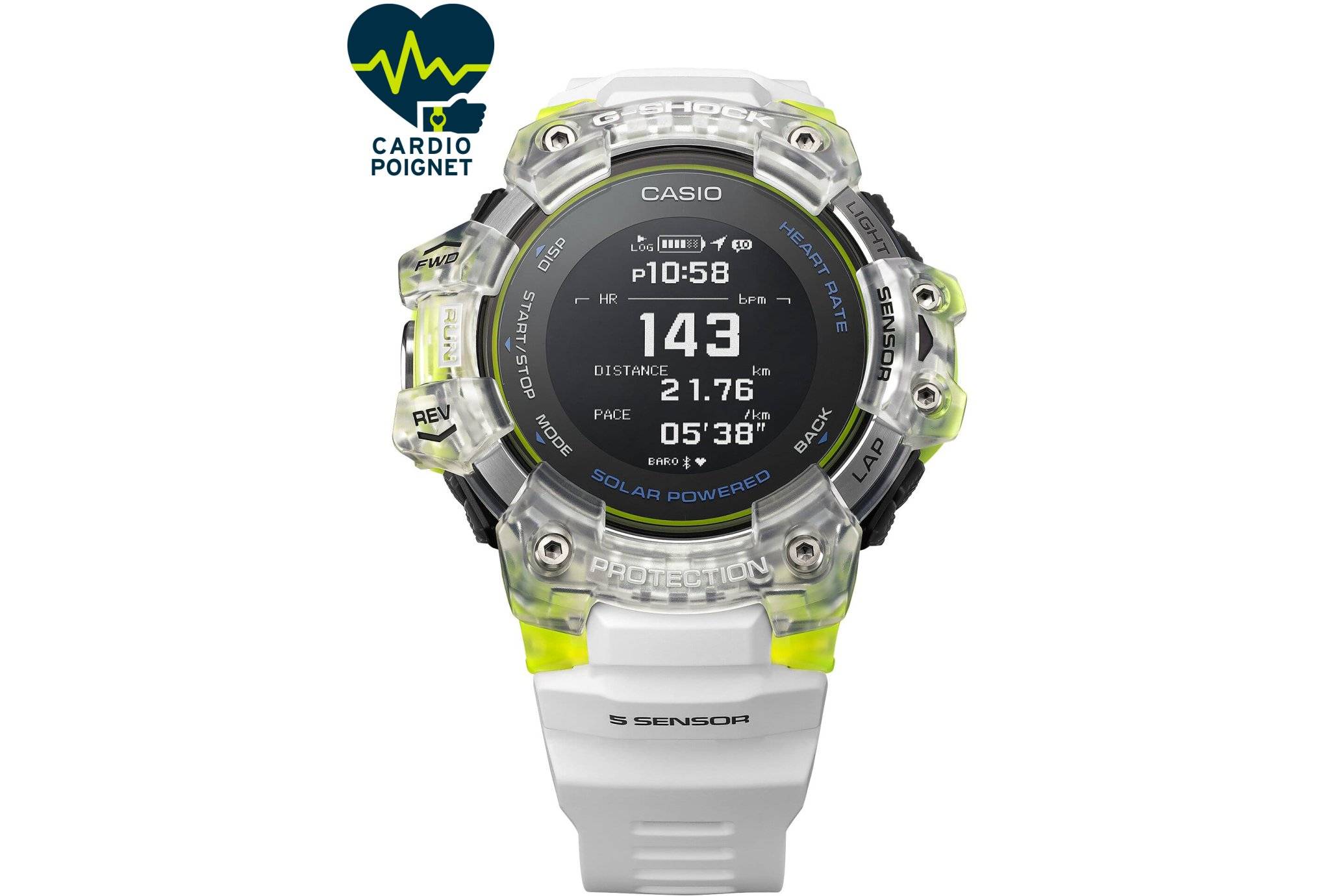 Casio G-SQUAD HR GBD-H1000-7A9ER 4549526284854 GBD-H1000-7A9ER