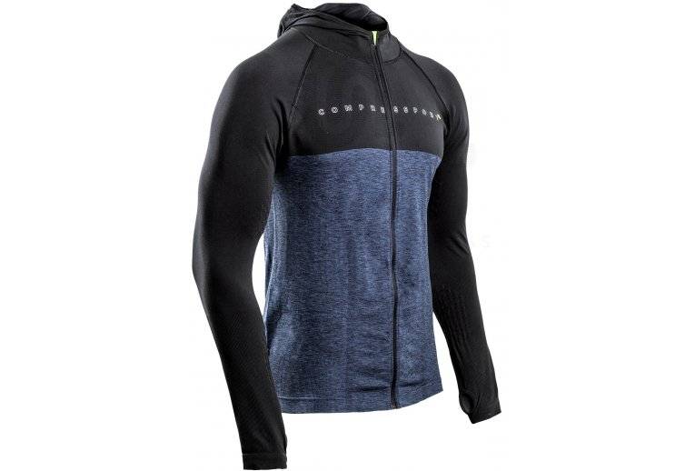 Compressport 3D Thermo Seamless Zip Hoodie Black dition 10 Years M 