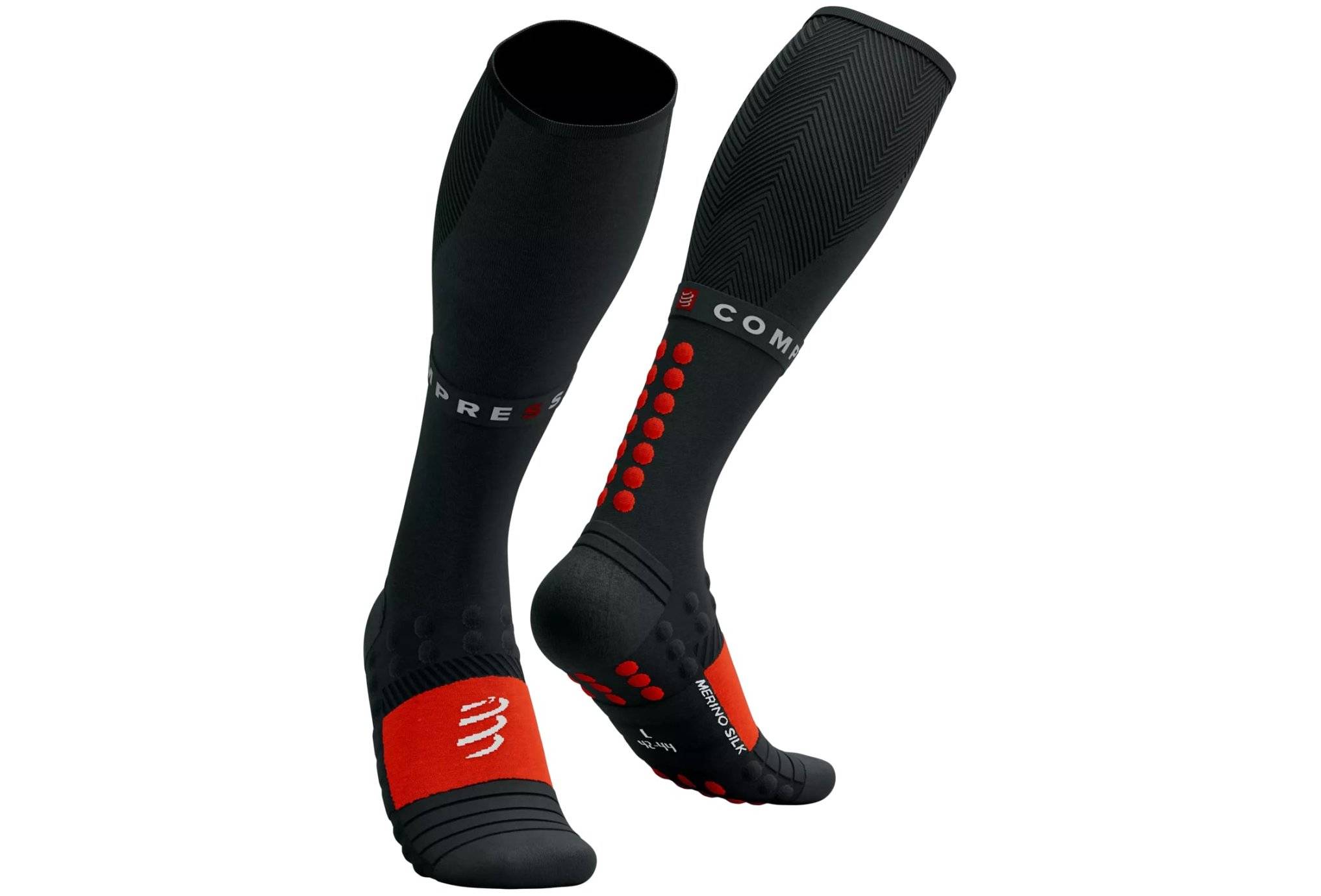 Compressport Full Socks Winter Run Chaussettes CFSU310-BLACK