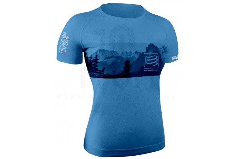 Compressport Tee-Shirt Training Edition Limite Mont Blanc W 