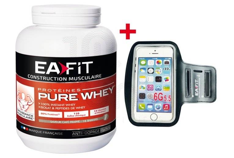 EAFIT Pure Whey Caf frapp 750g + brassard offert 