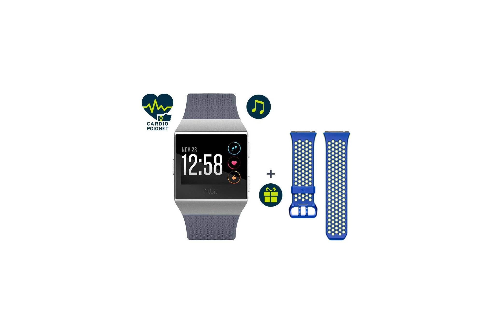Fitbit Pack Ionic + Bracelet Sport Offert 