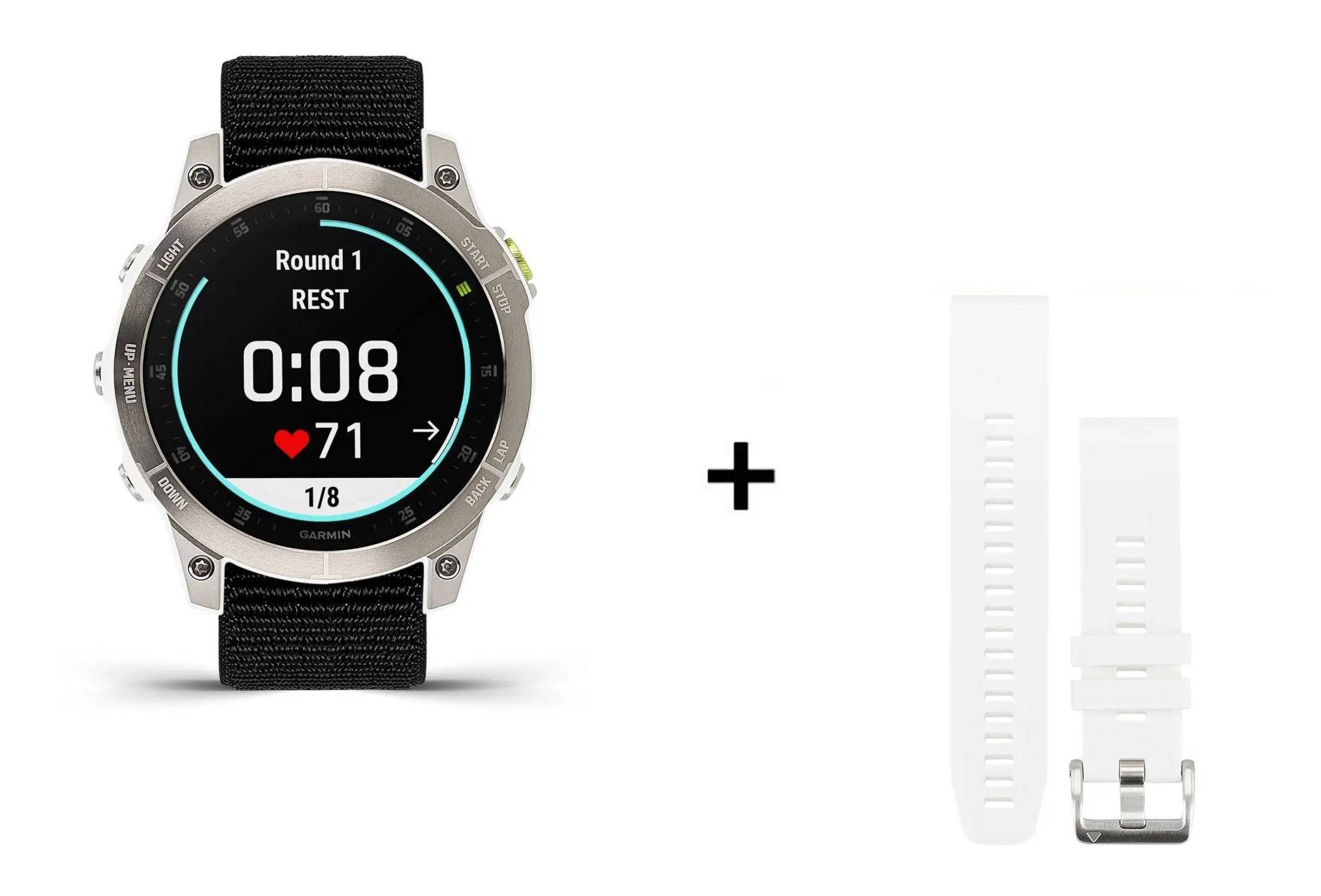 Garmin EPIX Gen 2 Sapphire Titane - 47 mm + bracelet nylon noir