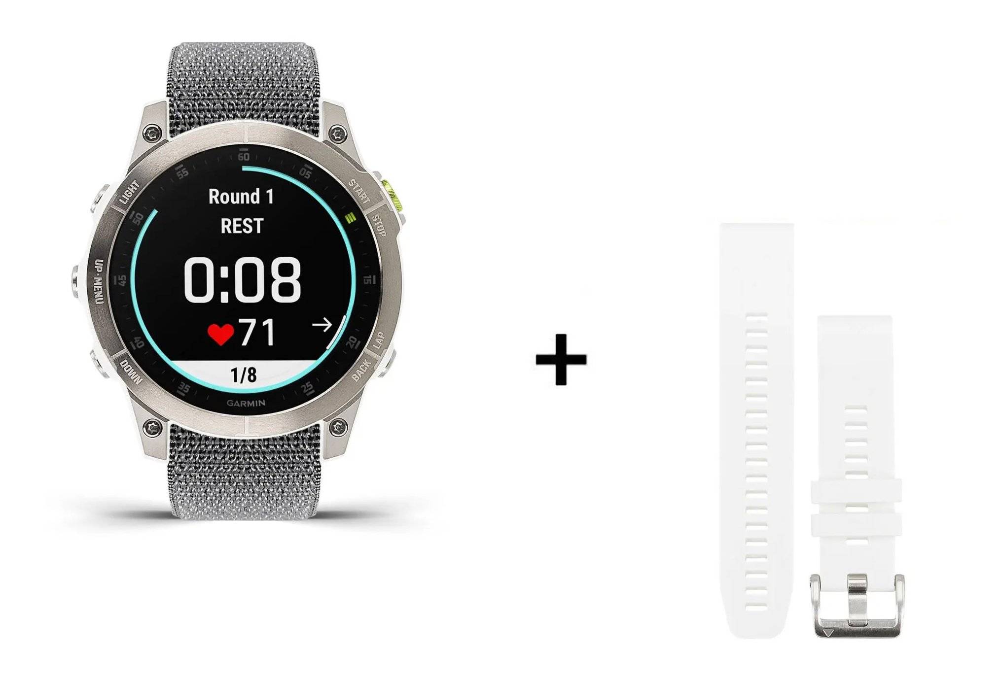 Garmin EPIX Gen 2 Sapphire Titane - 47 mm + bracelet nylon gris