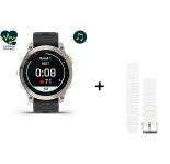 Garmin EPIX Gen 2 Sapphire Titane et QuickFit 22 mm - Silicone