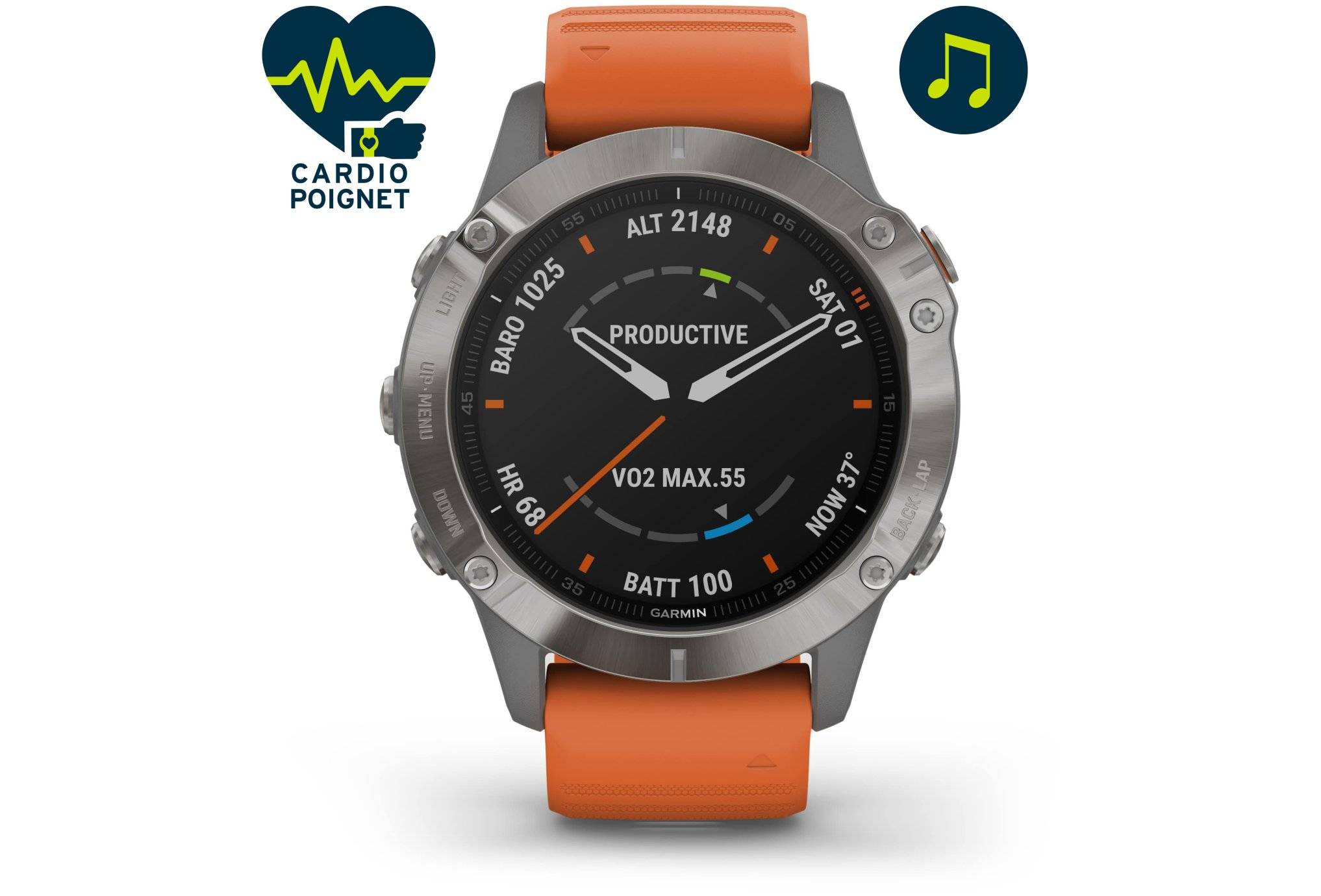 Garmin Fenix Pro Sapphire Titane 010-02158-14