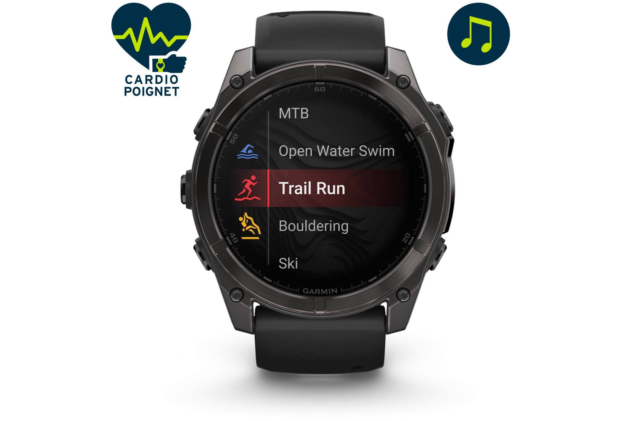 Garmin Fenix 8 AMOLED Sapphire Titane 51mm