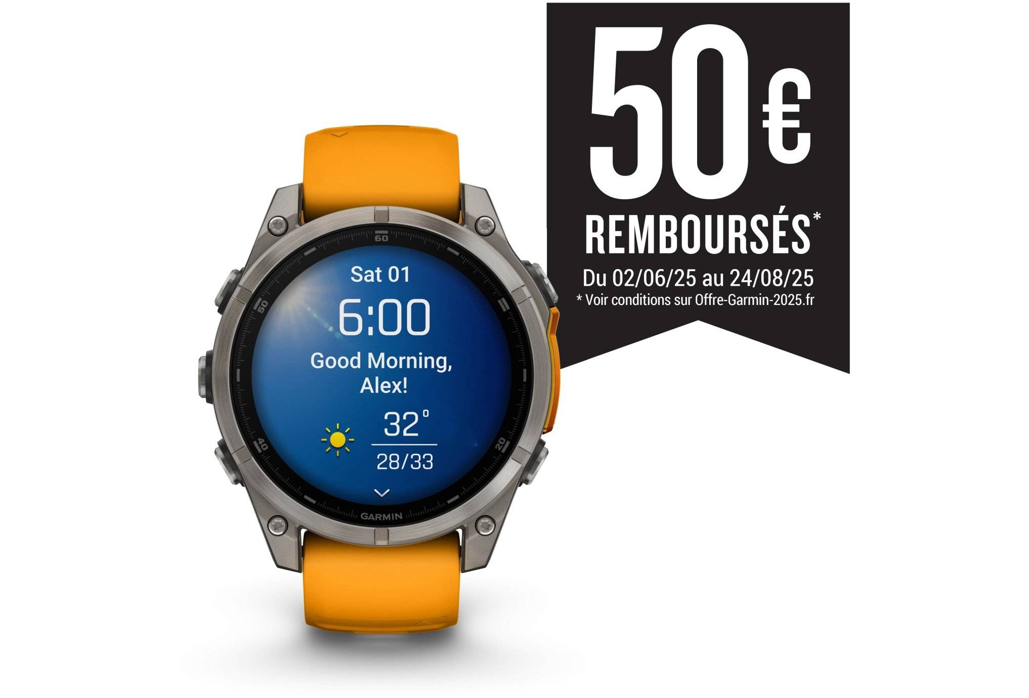 Garmin Fenix 8 AMOLED Sapphire Titane 47mm