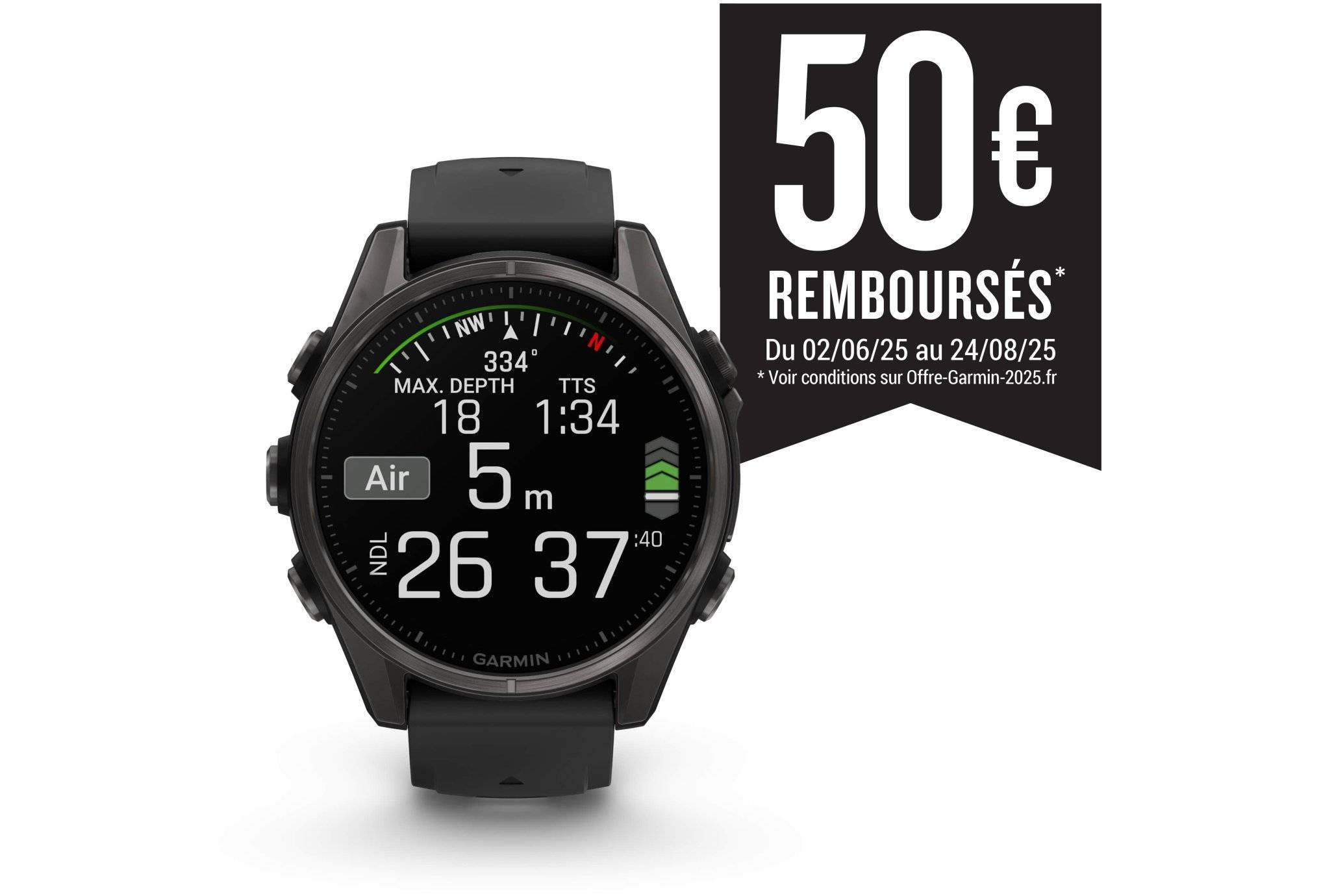 Garmin Fenix 8 AMOLED Sapphire Titane 43mm