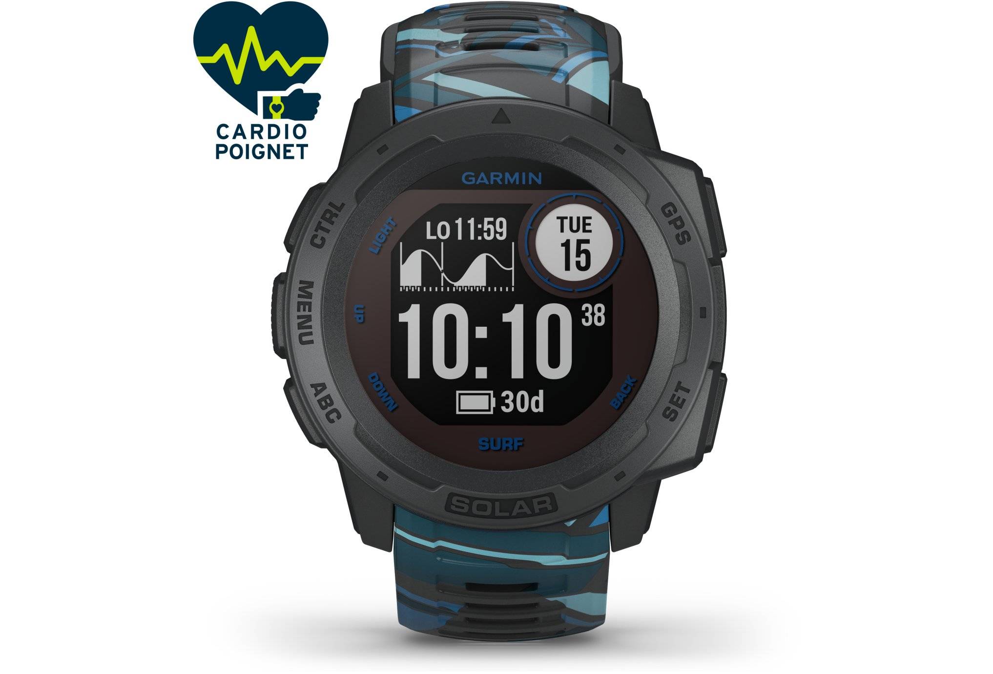 Garmin Descent Montre ConnectÃ©e Recharge Solaire Garmin Instinct