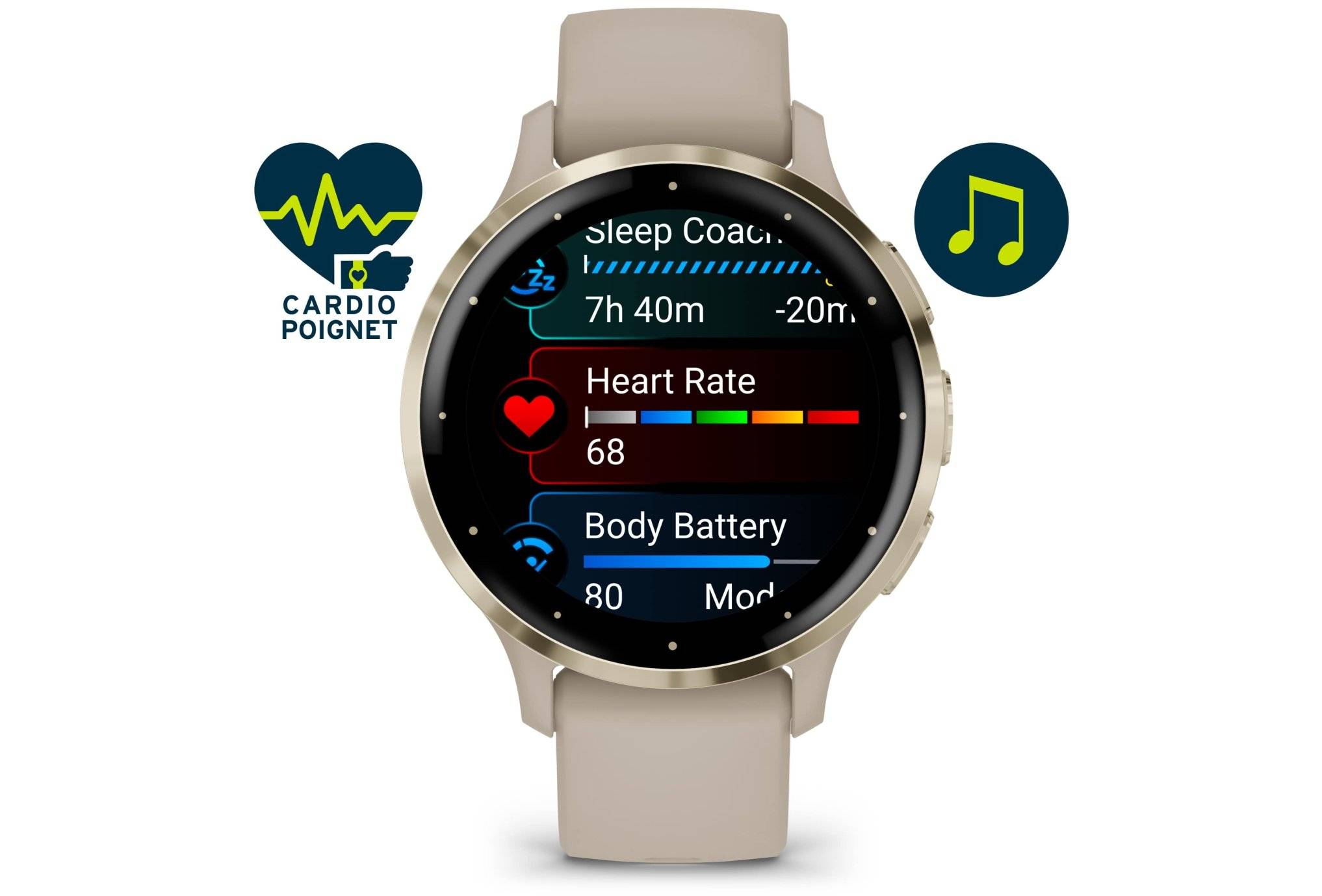 Smartwatch Garmin Venu Cartographie Garmin Venu Sq 010-02427-10