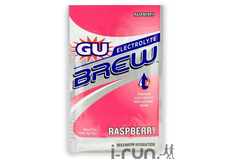 GU Boisson Electrolyte Brew Framboise 