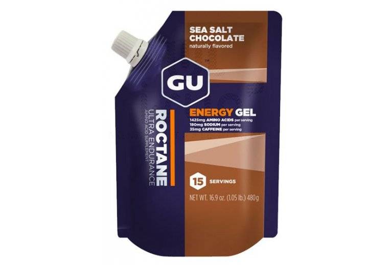 GU Recharge 15 doses Gel Roctane - Chocolat Fleur de Sel 