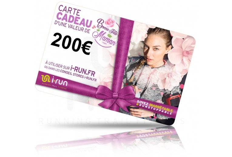 i-run.fr Carte Cadeau 200 Fte des Mres 