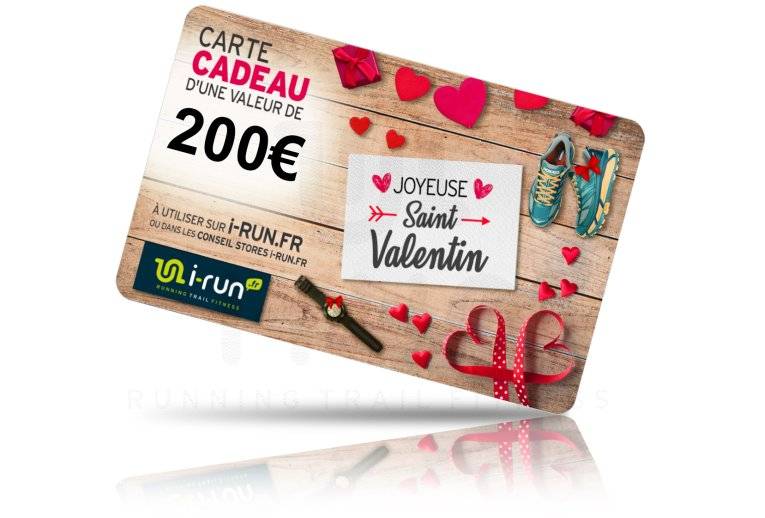 i-run.fr Carte Cadeau 200 Saint Valentin 
