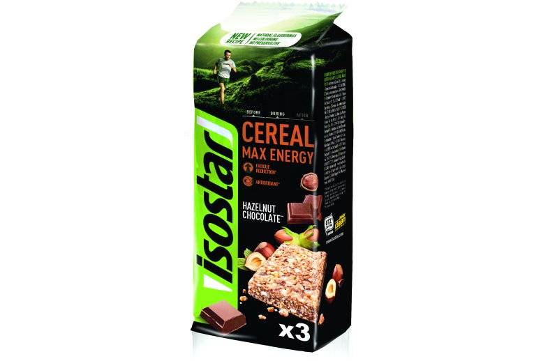 Isostar Barre Cereal Max Energy - Chocolat Noisette 