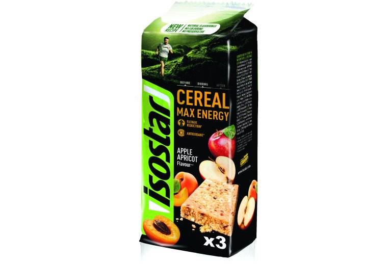Isostar Barres Cereal Max Energy - Pomme/Abricot 